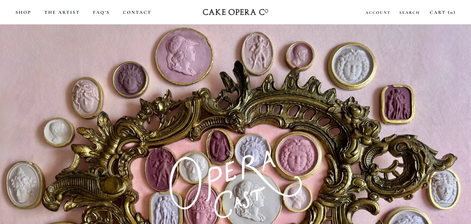 Cake Opera Co. website design