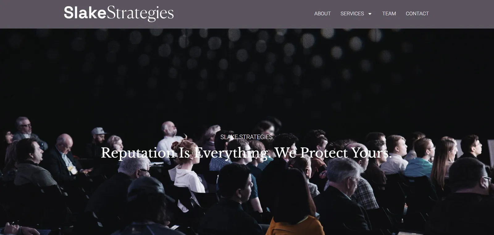 Slake Strategies website design